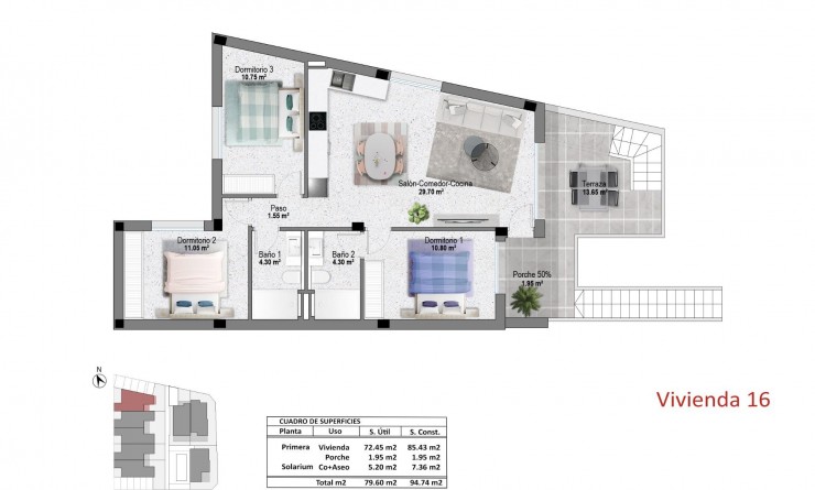 New Build - Bungalow - Pilar de la Horadada - pueblo
