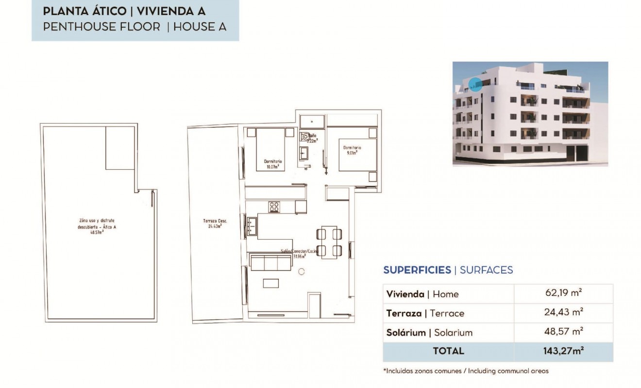 New Build - Penthouse - Torrevieja - pueblo