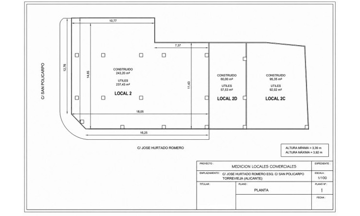Sale - Commercial Property - Torrevieja - El Acequión - Los Náufragos