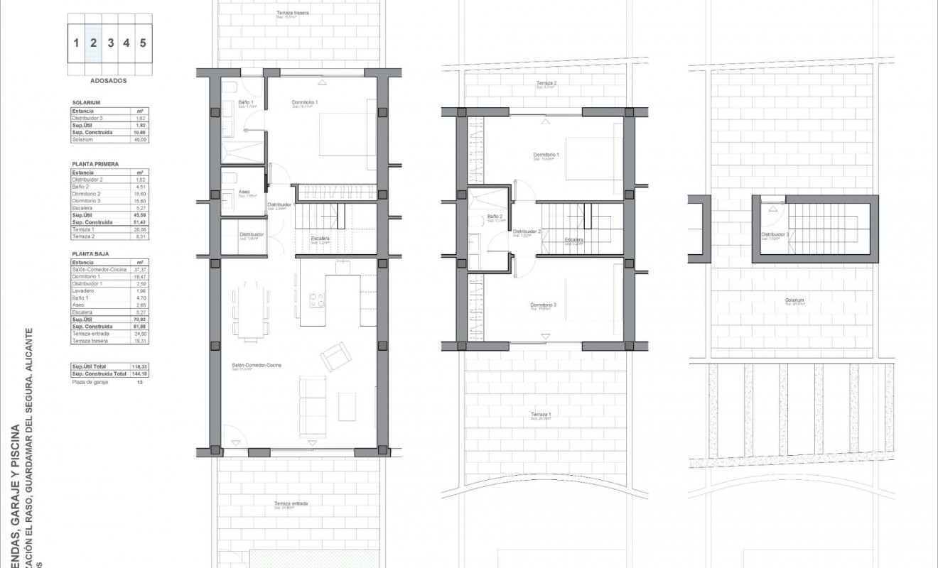 Nieuwbouw woningen - Town House - Guardamar del Segura - EL RASO