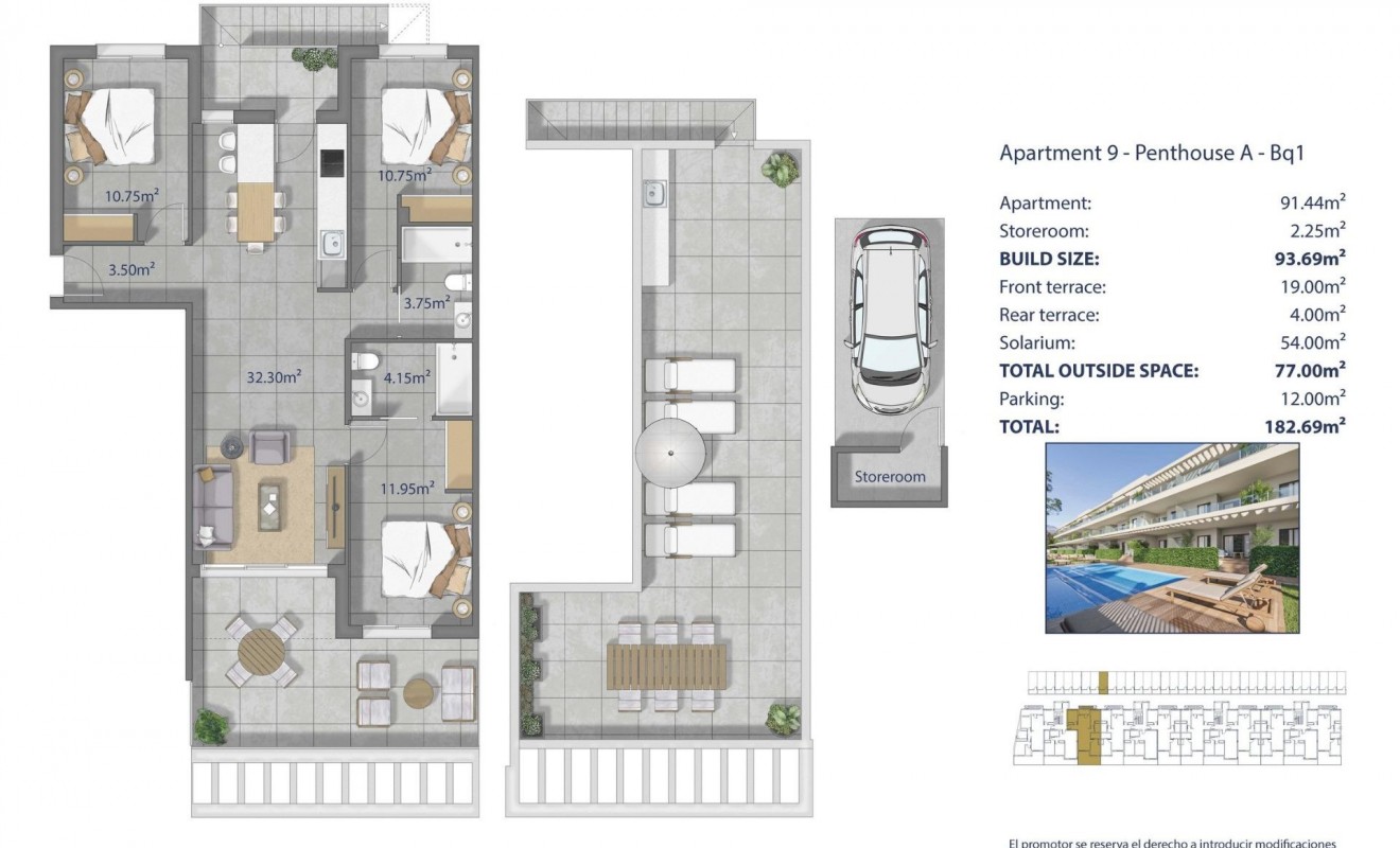 Nieuwbouw woningen - Penthouse - Los Alcázares - Los Narejos