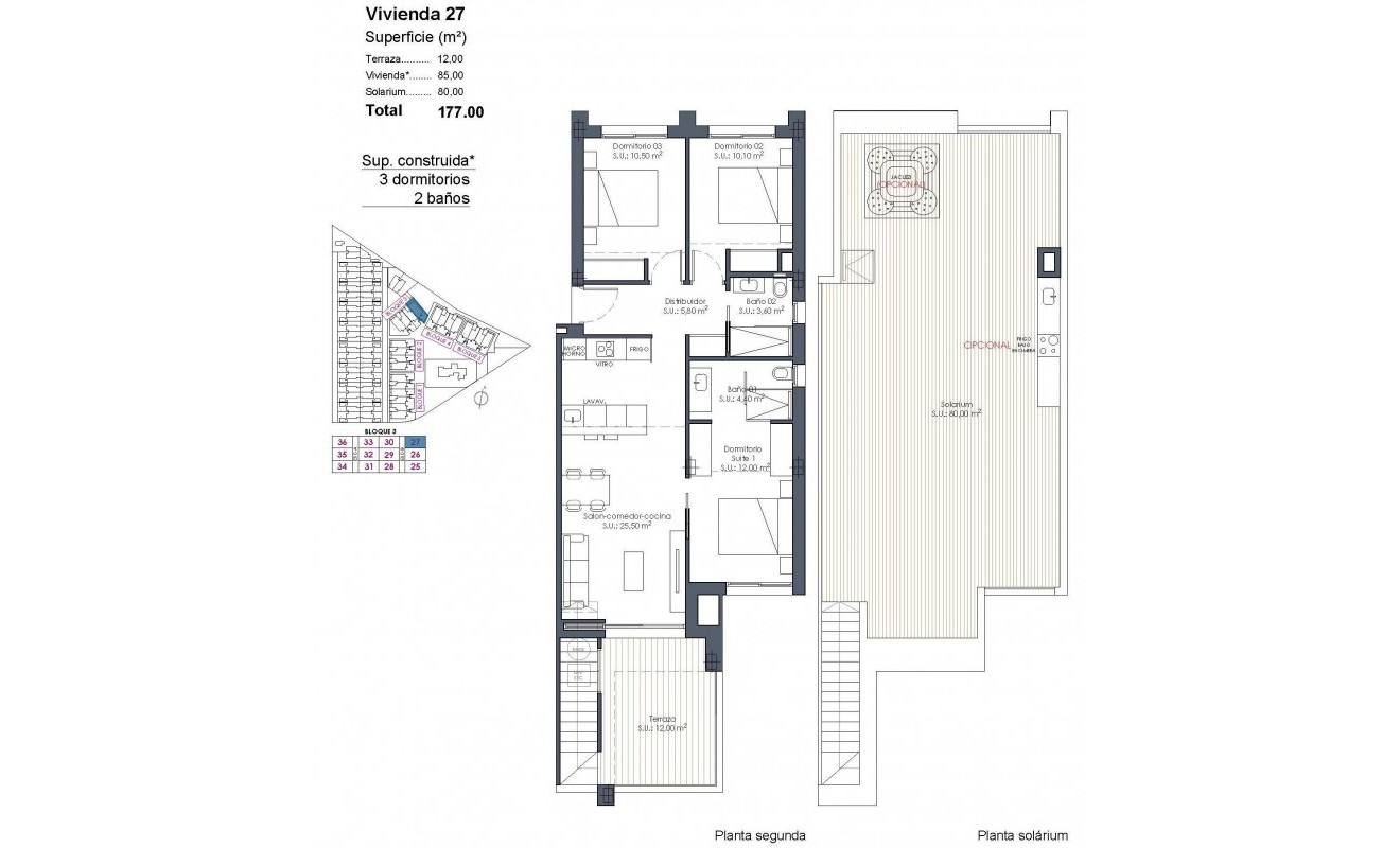 New Build - Penthouse - Los Alcázares - Serena Golf