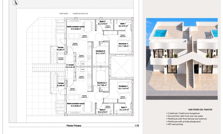 New Build - Bungalow - San Pedro del Pinatar - Los Peñascos
