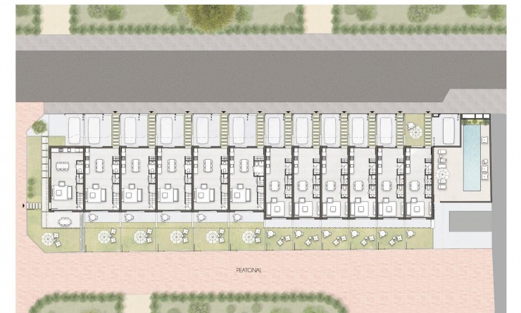 Nieuwbouw woningen - Town House - Pilar de la Horadada - pueblo