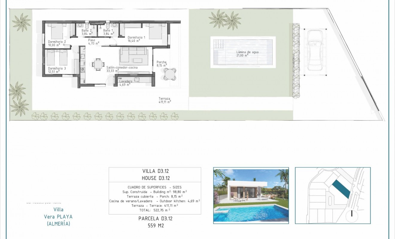New Build - Villa - Vera - Pueblo Salinas