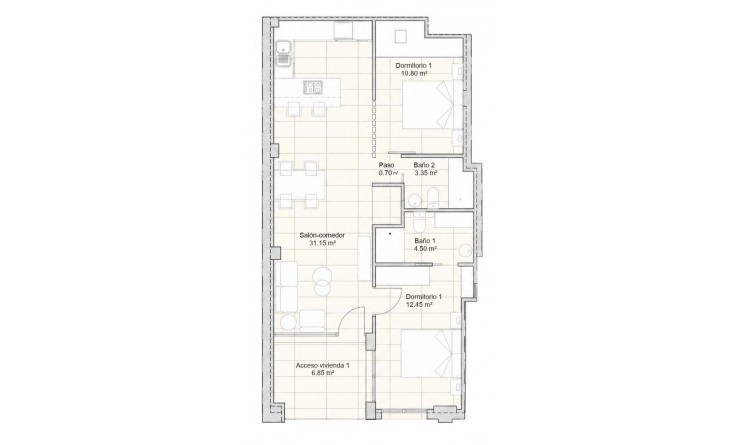 Nieuwbouw woningen - Appartement - San Javier - pueblo