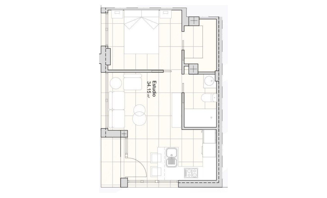 Nieuwbouw woningen - Appartement - San Javier - pueblo